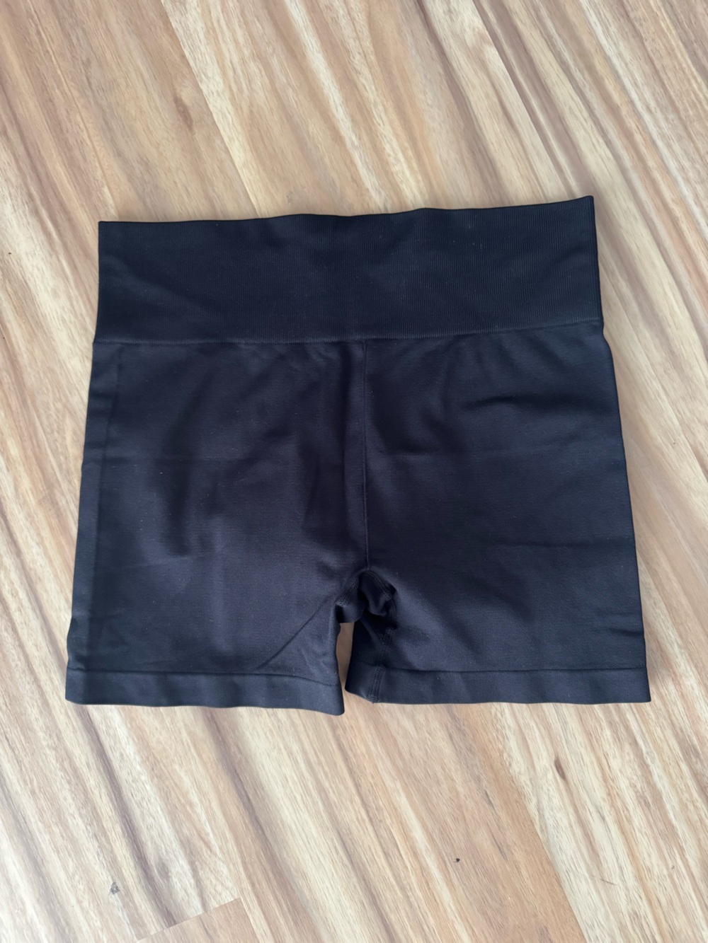 Black High-Waist Compression Shorts